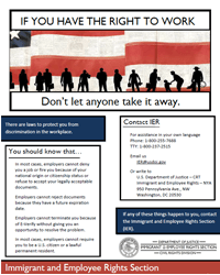 Right to Work Poster